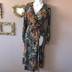 Zara Floral Wrap Dress